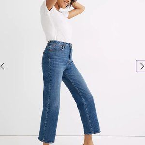 Madewell Curvy Slim Wide-Leg Crop Jeans